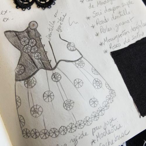 Dessins Manuela Biocca creatrice accessoires 